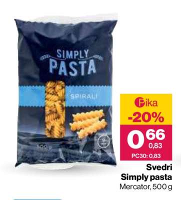 Svedri Simply pasta