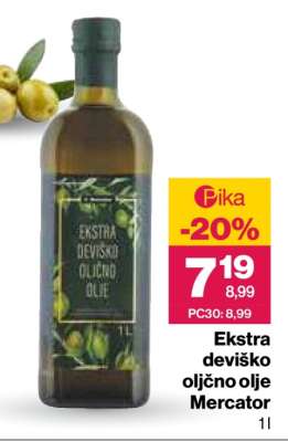 Ekstra deviško oljčno olje Mercator
