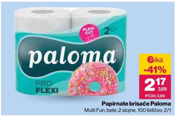 PAPIRNATE BRISAČE PALOMA