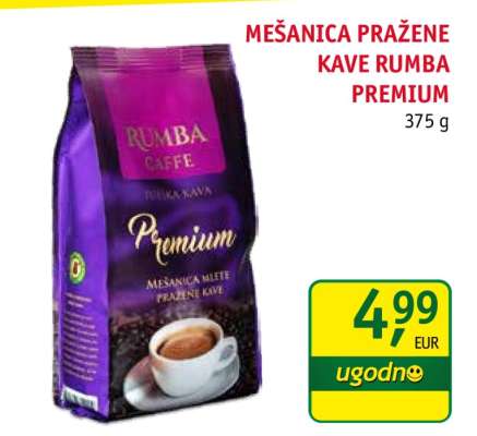 MEŠANICA PRAŽENE KAVE RUMBA PREMIUM