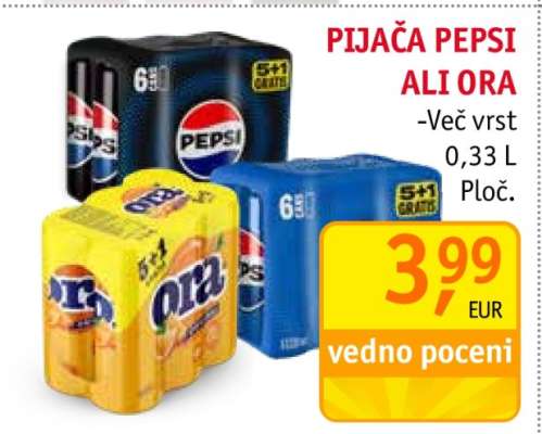 Pijača Pepsi ali Ora