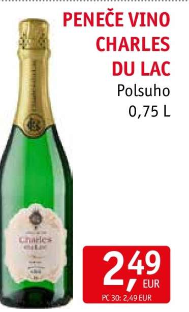 PENEČE VINO CHARLES DU LAC