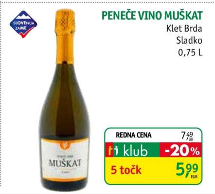PENEČE VINO MUŠKAT