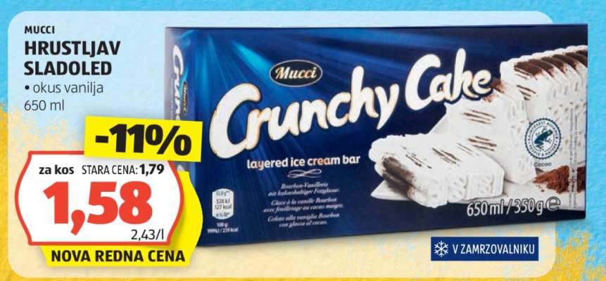 Mucci Crunchy Cake