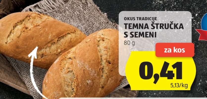 Temna štručka s semeni
