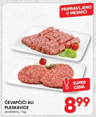 Čevapčiči ali Pleskavice