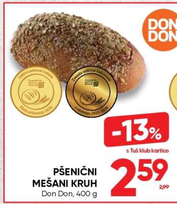 Pšenični mešani kruh