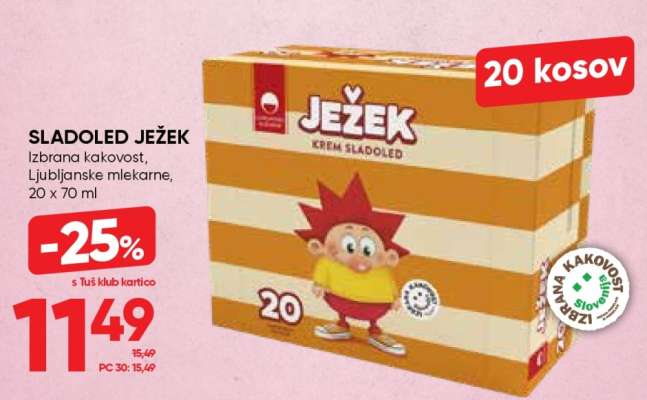SLADOLED JEŽEK