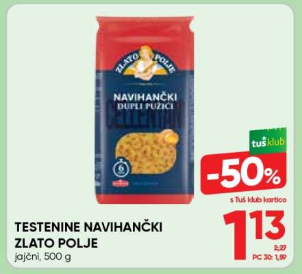 Testenine Navihančki Zlato Polje