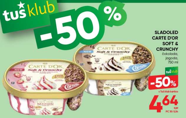 Sladoled Carte D'or Soft & Crunchy