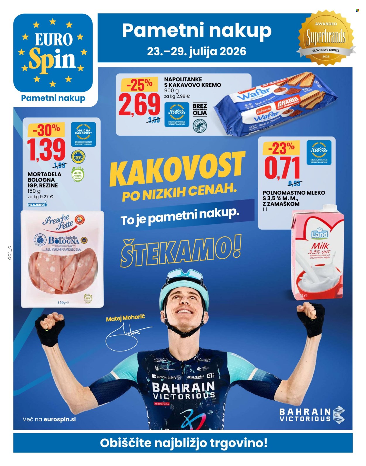 EuroSpin katalog - 23.7.2026 - 29.7.2026. Stran 1