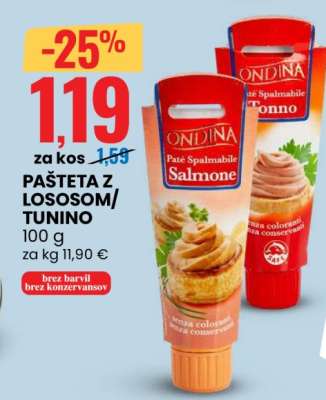 PAŠTETA Z LOSOSOM/TUNINO