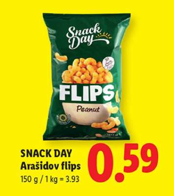 SNACK DAY Arašidov flips