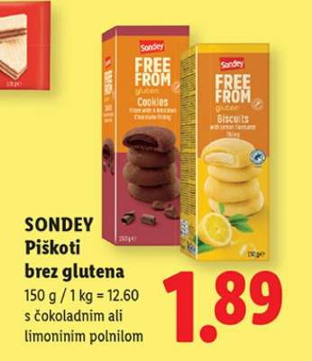 SONDEY Piškoti brez glutena