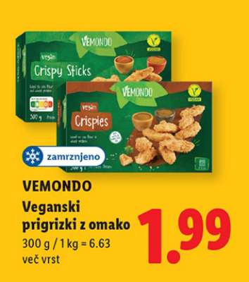 VEMONDO Veganski prigrizki z omako