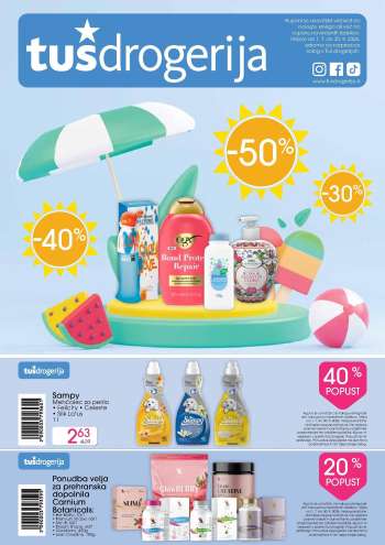 Tuš Drogeria katalog - 1.7.2026 - 30.9.2026.