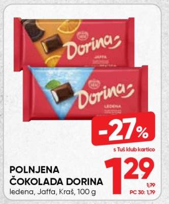 Polnjena čokolada Dorina