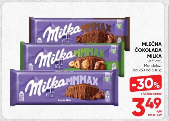 MLEČNA ČOKOLADA MILKA