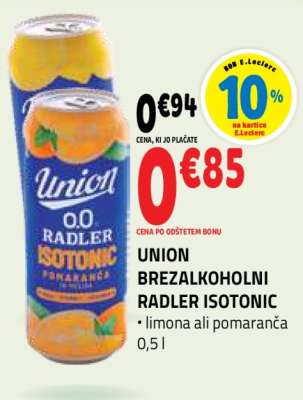 Union Brezalkoholni Radler Isotonic