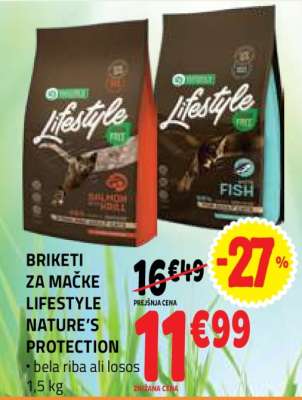 BRIKETI ZA MAČKE LIFESTYLE NATURE’S PROTECTION
