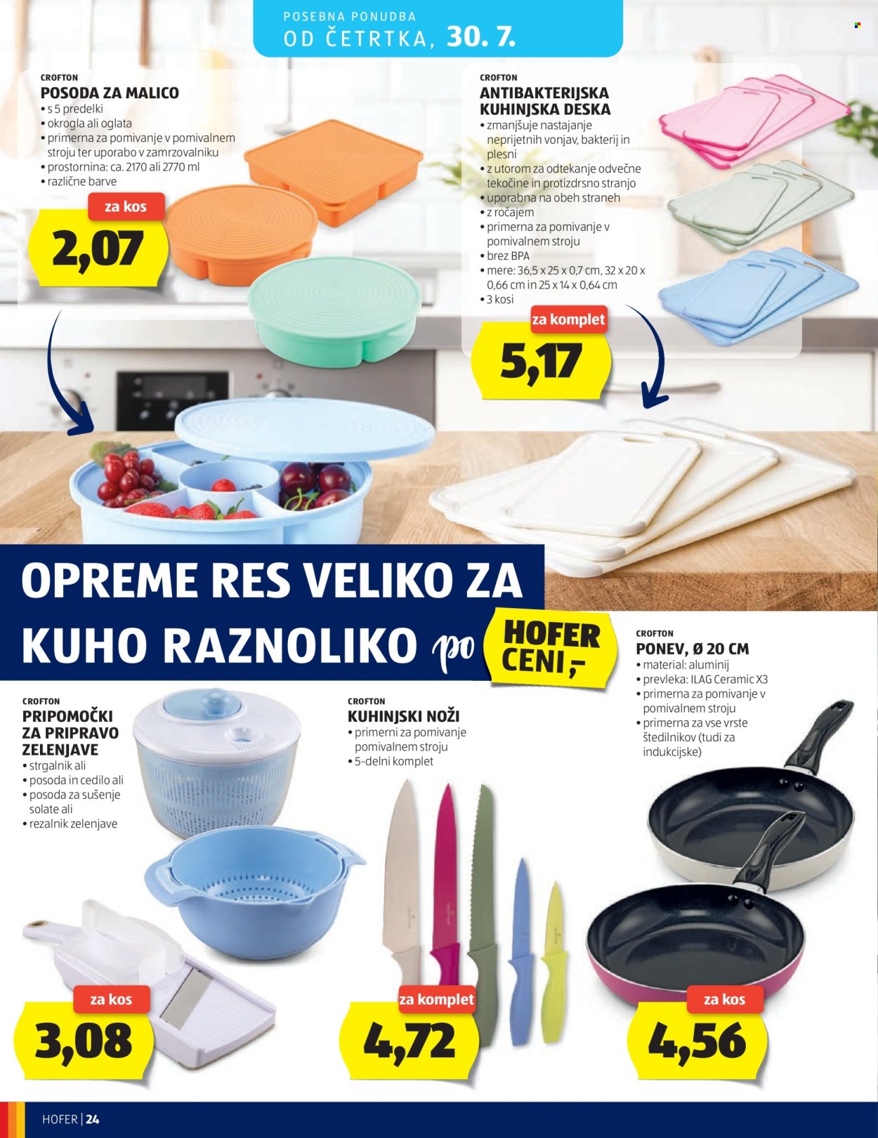 Hofer katalog - 22.7.2026 - 30.7.2026. Stran 24