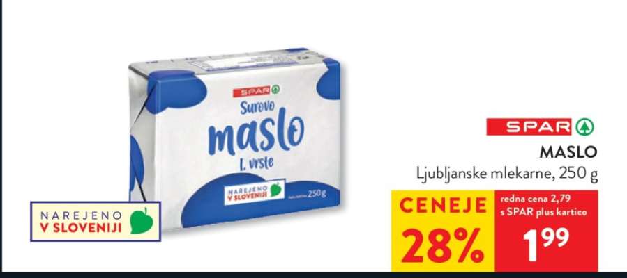 SPAR maslo