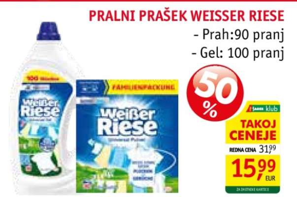 PRALNI PRAŠEK WEISSER RIESE