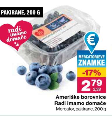 Ameriške borovnice Radi imamo domače