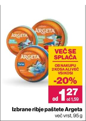 Izbrane ribje paštete Argeta