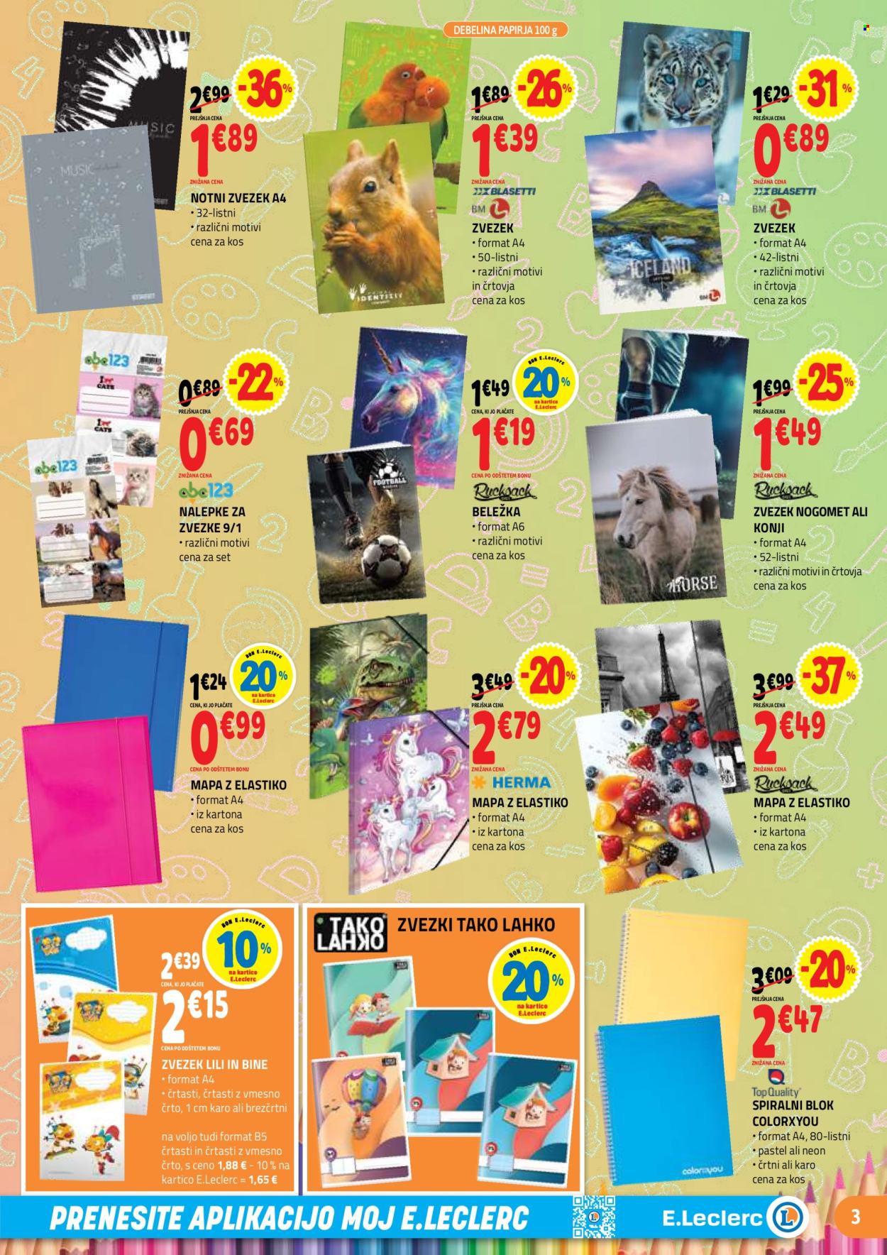 E.Leclerc katalog - 29.7.2026 - 29.8.2026. Stran 3
