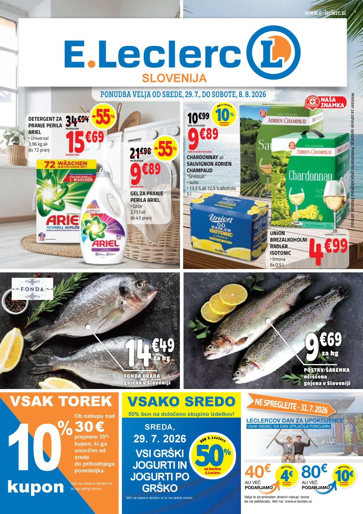 E.Leclerc katalog - 29.7.2026 - 8.8.2026. Stran 1