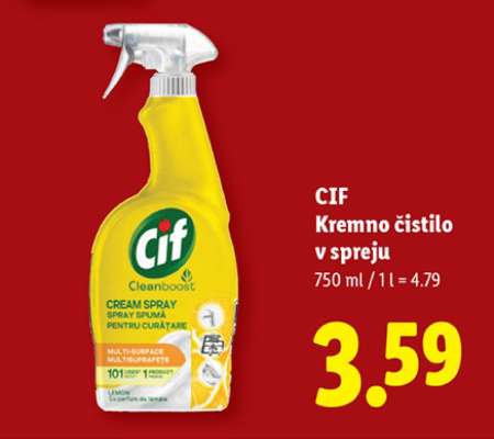 CIF Kremno čistilo v spreju