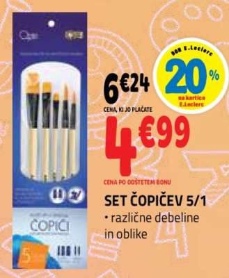 SET ČOPIČEV 5/1