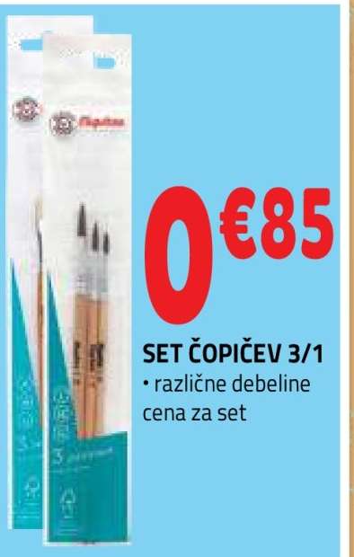 SET ČOPIČEV 3/1