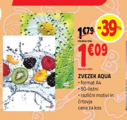 ZVEZEK AQUA