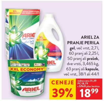 ARIEL ZA PRANJE PERILA