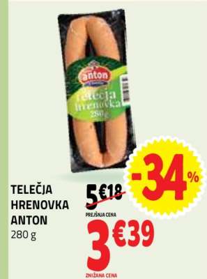 TELEČJA HRENOVKA ANTON