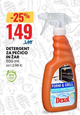 Dexal Detergent za pečico in žar