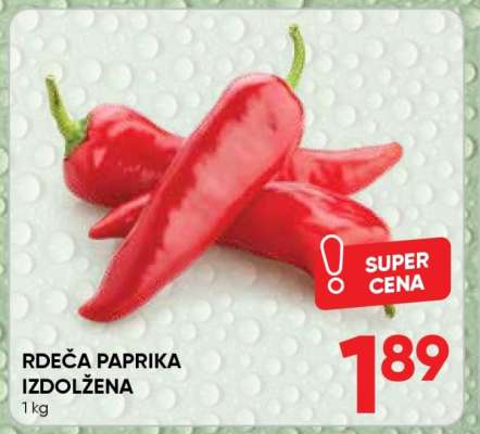 Rdeča paprika izdolžena