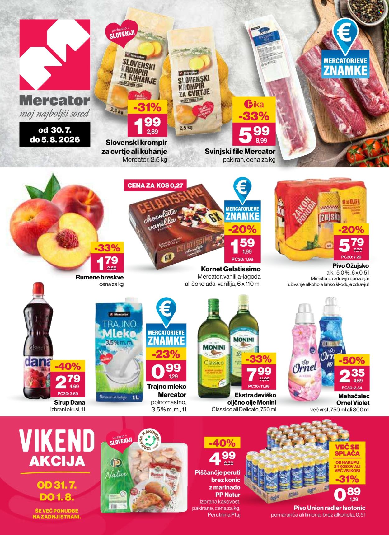 Mercator katalog - 30.7.2026 - 5.8.2026. Stran 1