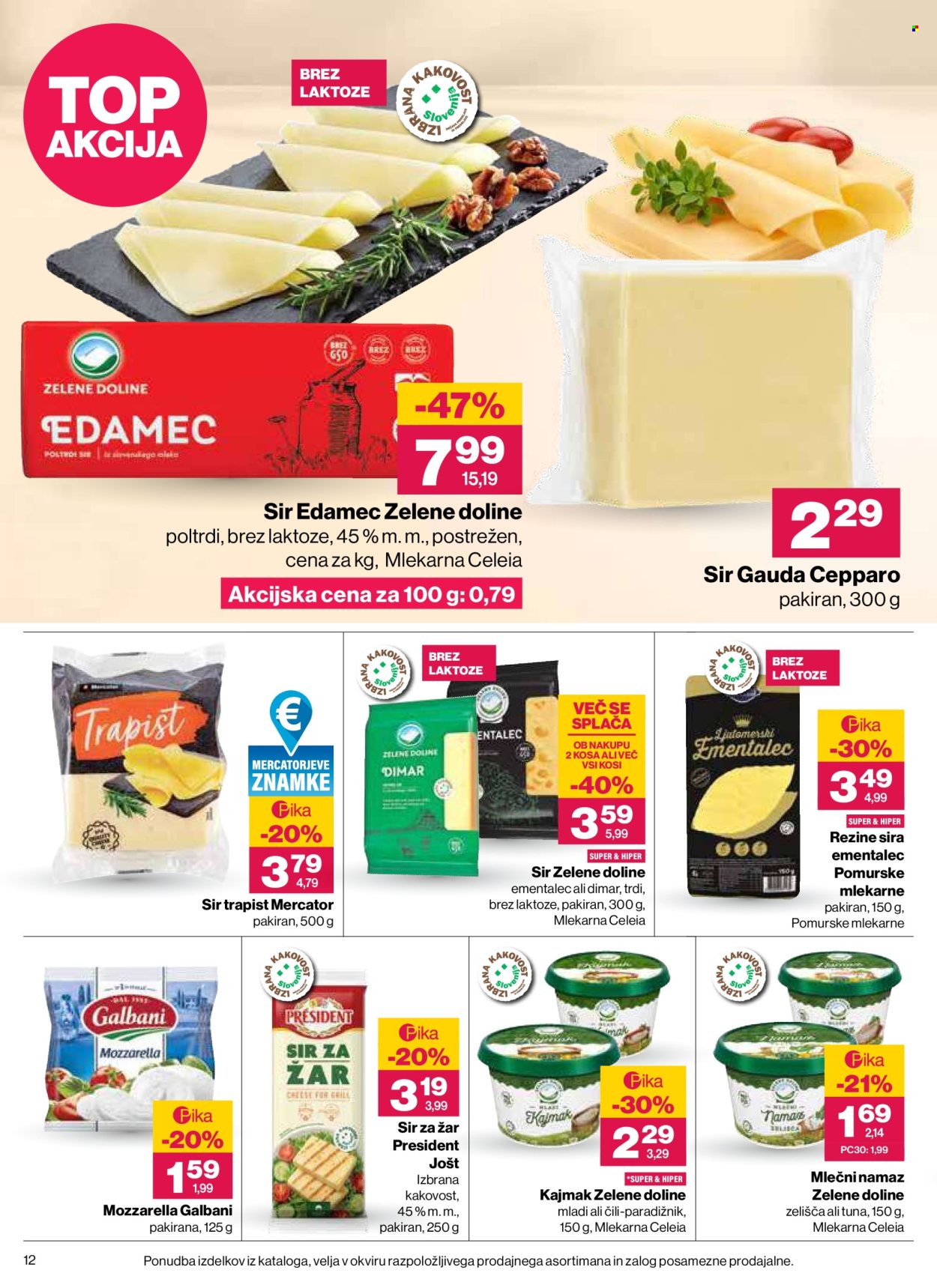 Mercator katalog - 30.7.2026 - 5.8.2026. Stran 12
