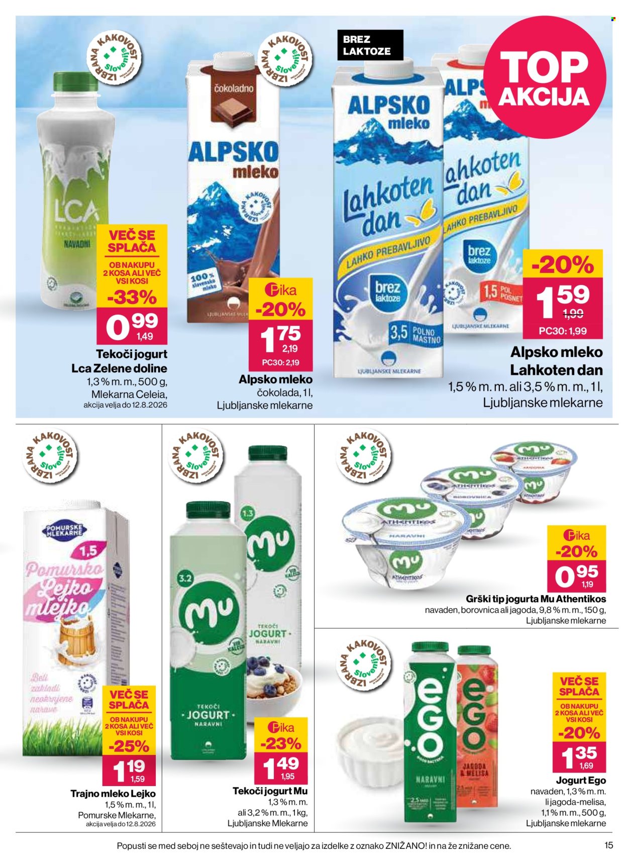 Mercator katalog - 30.7.2026 - 5.8.2026. Stran 15