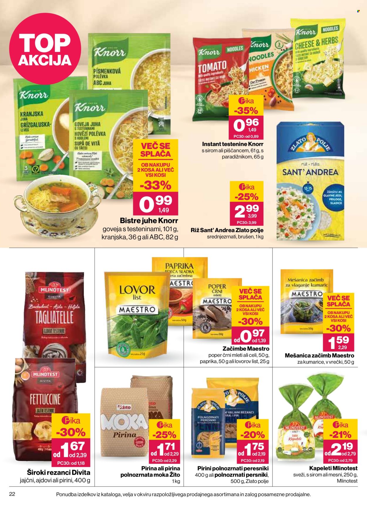 Mercator katalog - 30.7.2026 - 5.8.2026. Stran 22