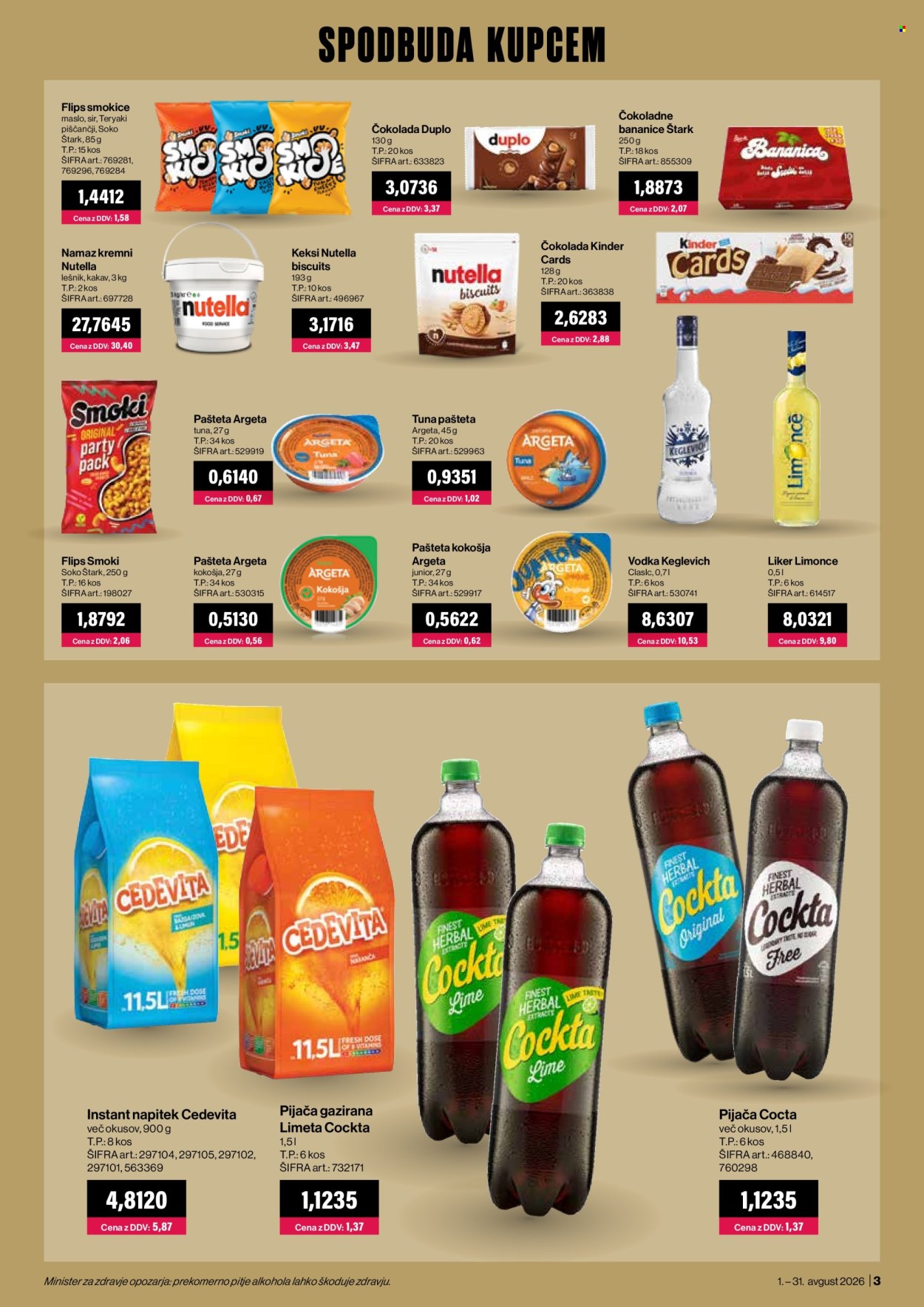 Mercator Cash & Carry katalog - 1.8.2026 - 31.8.2026. Stran 3
