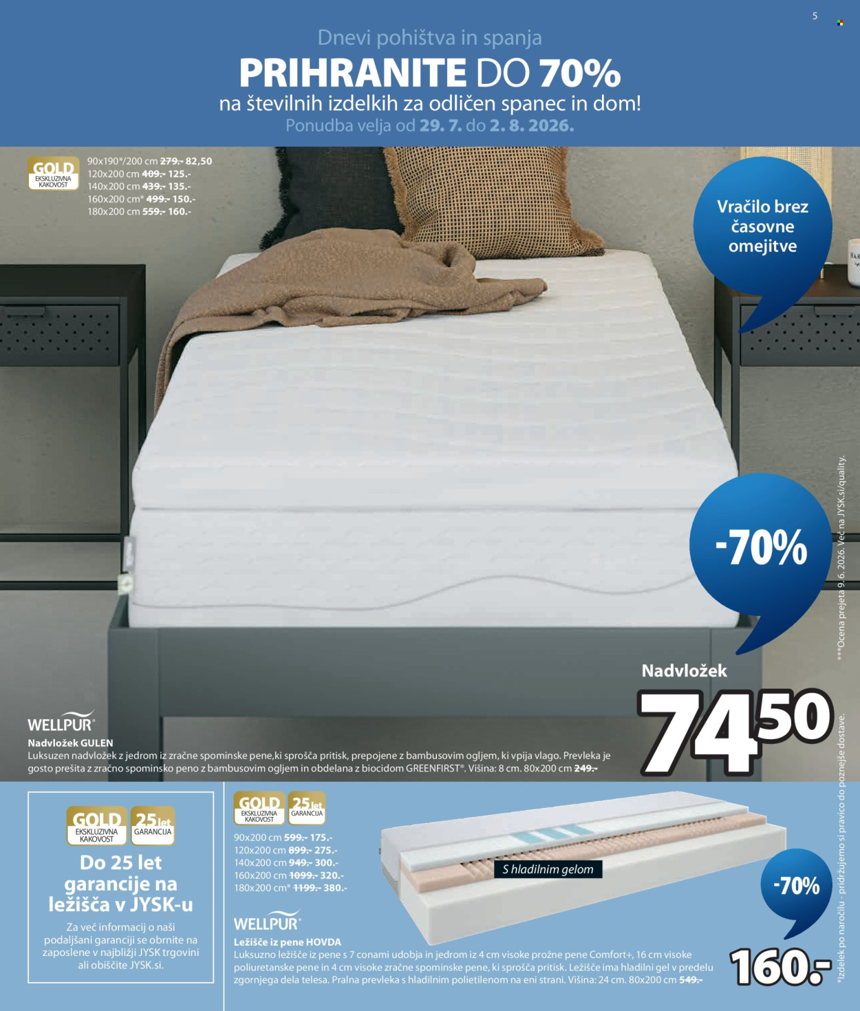 JYSK katalog - 29.7.2026 - 1.9.2026. Stran 5