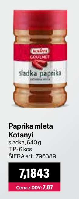 Paprika mleta Kotanyi