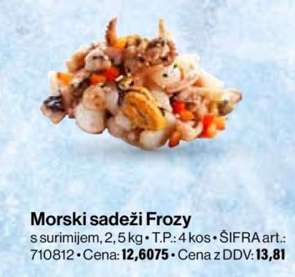 Morski sadeži Frozy