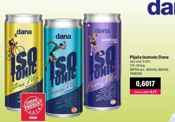 Pijača Isotonic Dana