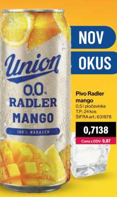 Pivo Radler mango