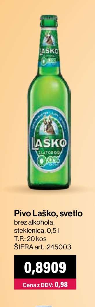 Pivo Laško, svetlo